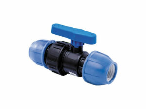 Кран шаровый ПНД 3/4х3/4 мм внутр/внутр резьба компрессионный